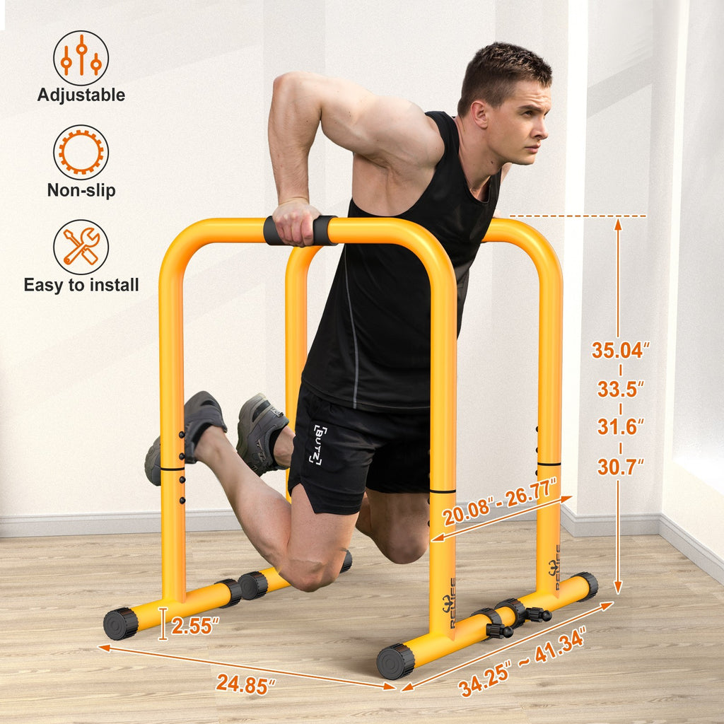 Dip Station Functional Heavy Duty Dip Stand Fitness Pull up Stand Dip Bar