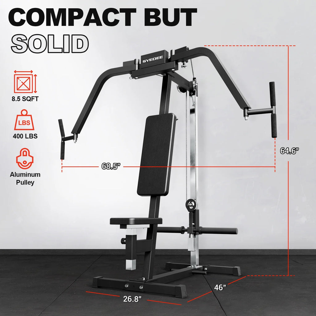 Chest Fly and Reverse Delt Machine, 400 LBS Upper Body Specialty Machine,Plate-Loaded PEC Fly Machine for Pectoral and Rear Deltoid for Home Gym