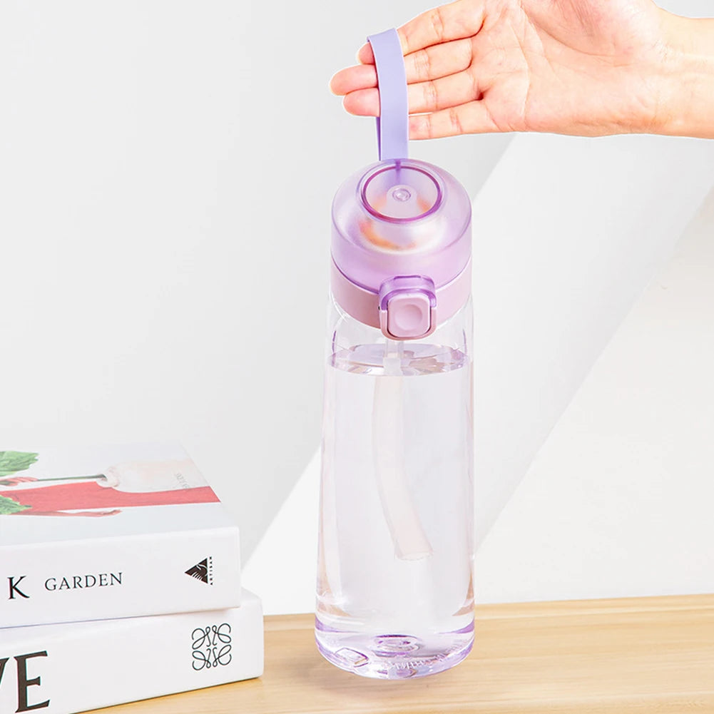 650ML Flavored Sports Water Bottle with Infuser for Gym and Travel