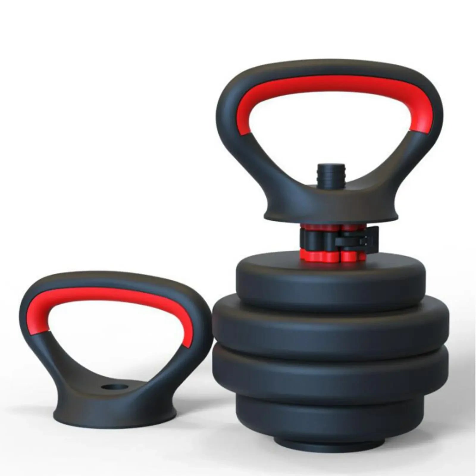 Adjustable Metal Kettlebell Handle for Weight Plates - Arm Strength Training and Grip Enhancement
