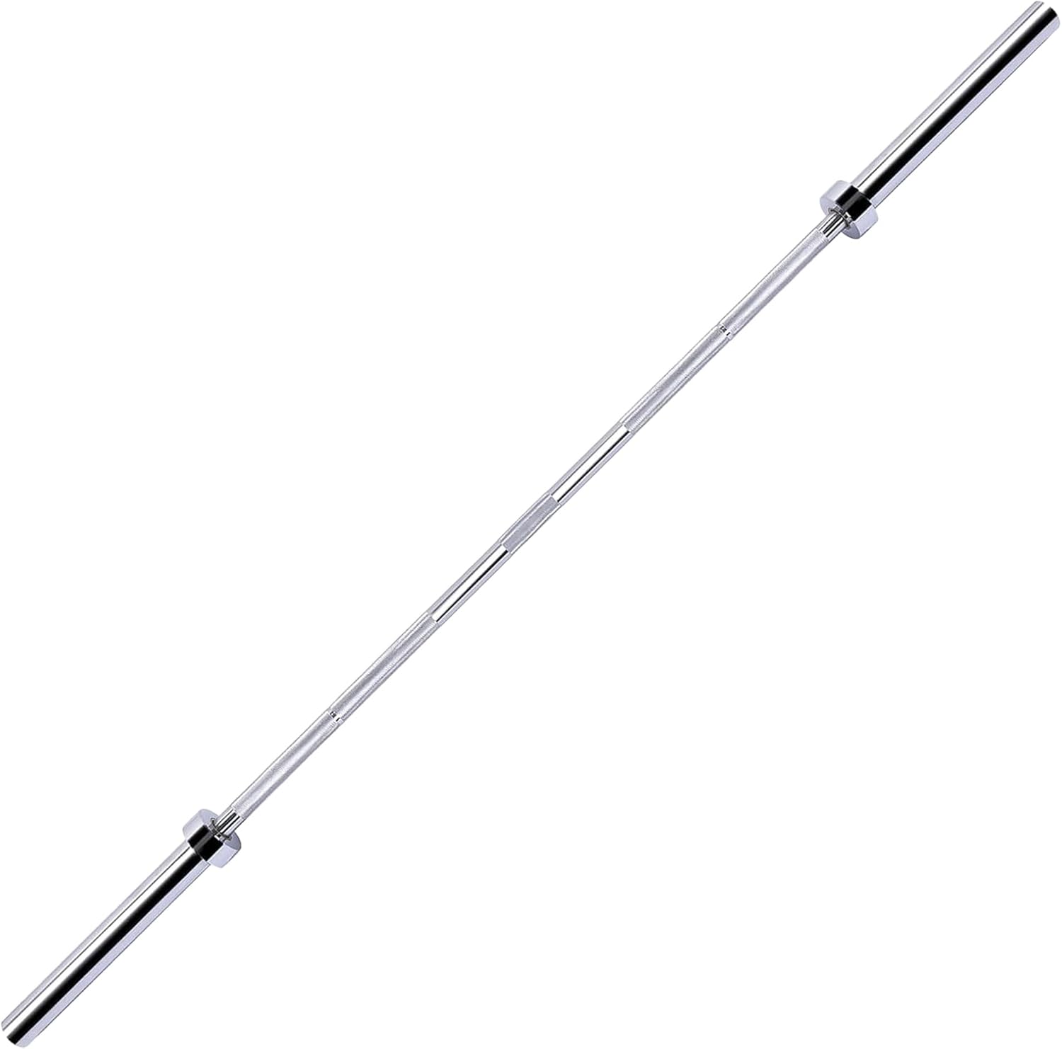 Olympic Barbell for Powerlifting and Weightlifting, 2 Inch Diameter, 700 Pound Capacity, Available in Multiple Sizes