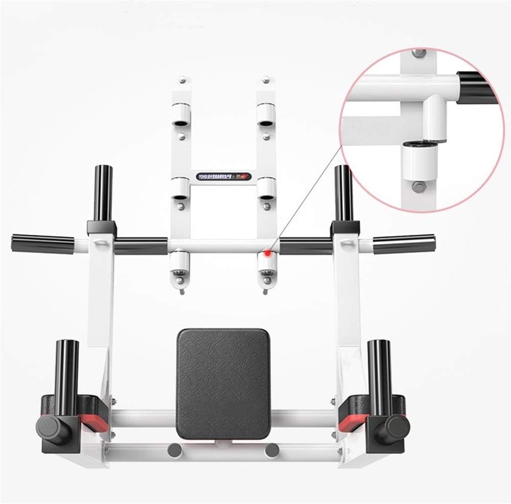 Multifunctional Wall-Mounted Pull-Up and Chin-Up Bar with Dip Station for Home Gym, Power Tower Set Supporting 800 lbs