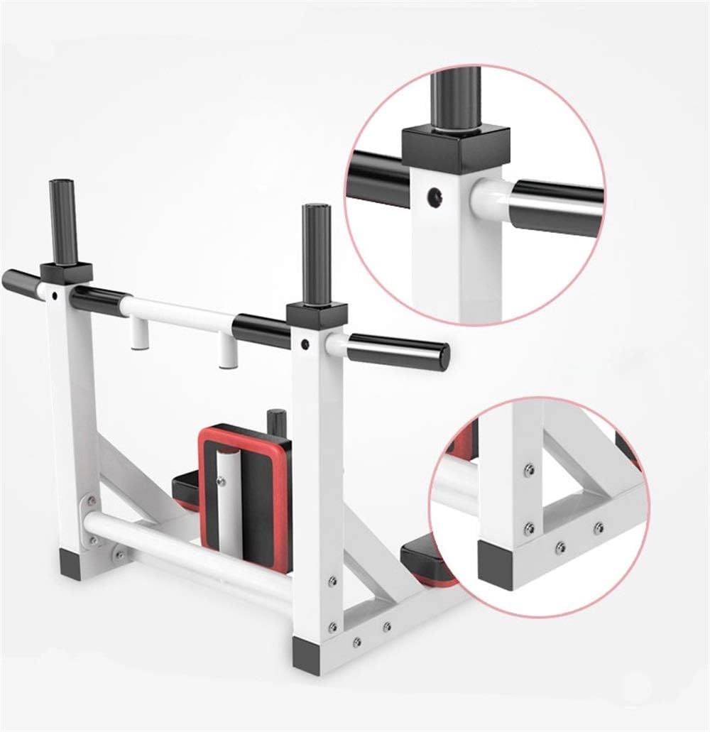 Multifunctional Wall-Mounted Pull-Up and Chin-Up Bar with Dip Station for Home Gym, Power Tower Set Supporting 800 lbs