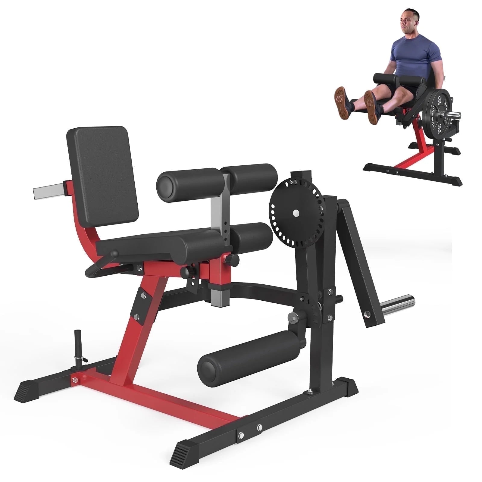 Adjustable Leg Extension Machine – Multi-Function Seat Leg Extension/Leg Curl for Home Use, Plate-Mounted Design, 5+28 Levels of Adjustment