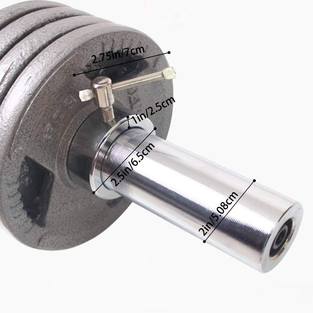 2-Inch Olympic Barbell Collars - Quick Release Stainless Steel Clamp Clips for Weightlifting and Fitness Training (Pair)