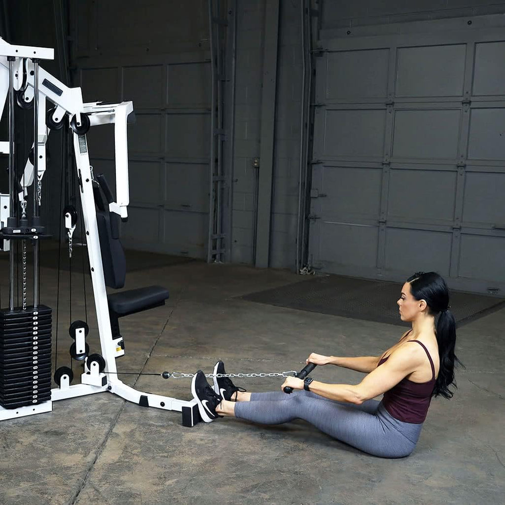 Body-Solid Multi-Station Home Gym Machine with Single Weight Stack for Comprehensive Arm and Leg Strength Training, 210 lbs Black Weight Stack