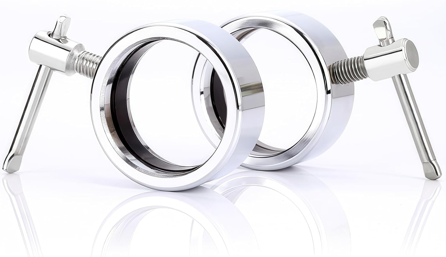 2-Inch Olympic Barbell Collars - Quick Release Stainless Steel Clamp Clips for Weightlifting and Fitness Training (Pair)