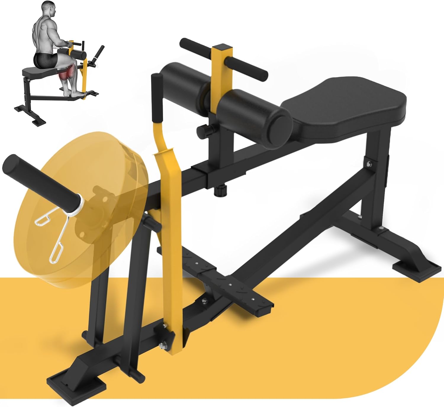Adjustable Seated Calf Raise Machine for Home Gym Fitness