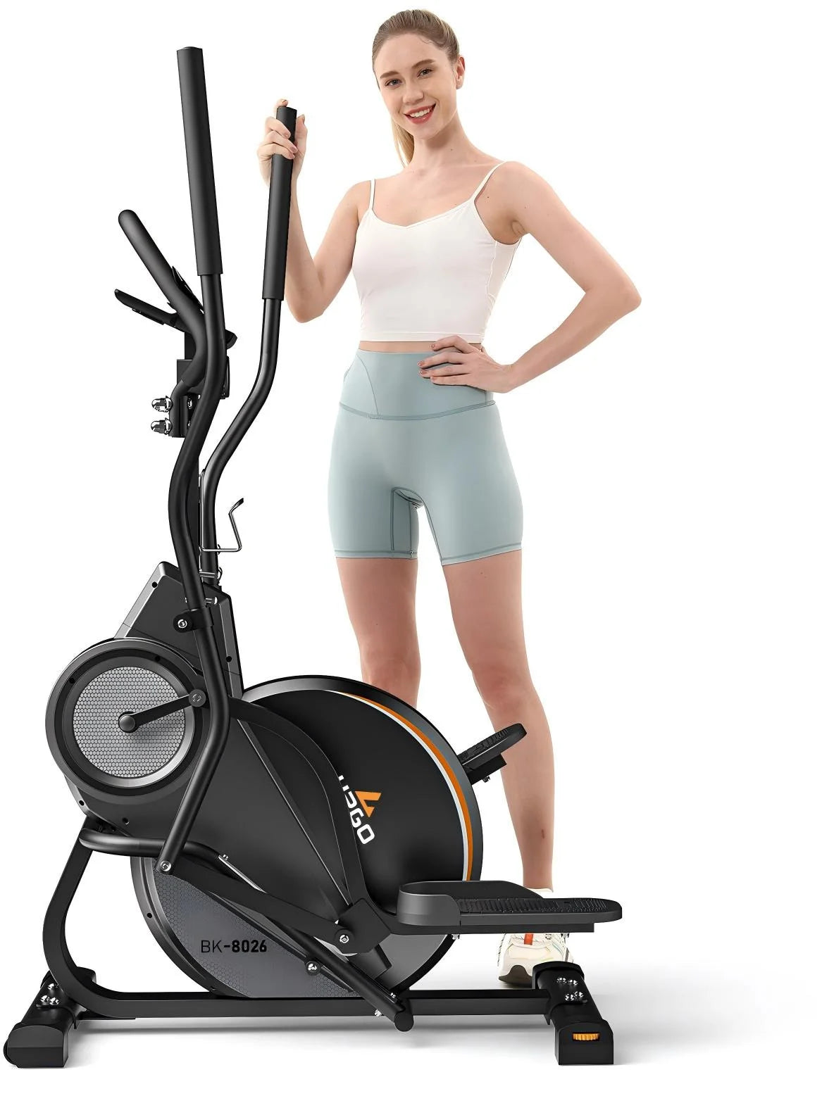 Pro Cardio Climber Stepping Elliptical Machine, 3 in 1 Elliptical, Total Body Fitness Cross Trainer with Hyper-Quiet Magnetic Drive System