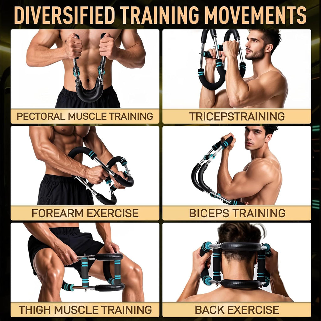 Adjustable Twister Arm Trainer for Comprehensive Chest and Arm Strength Training, Suitable for Home Gyms (20-110 Lbs)