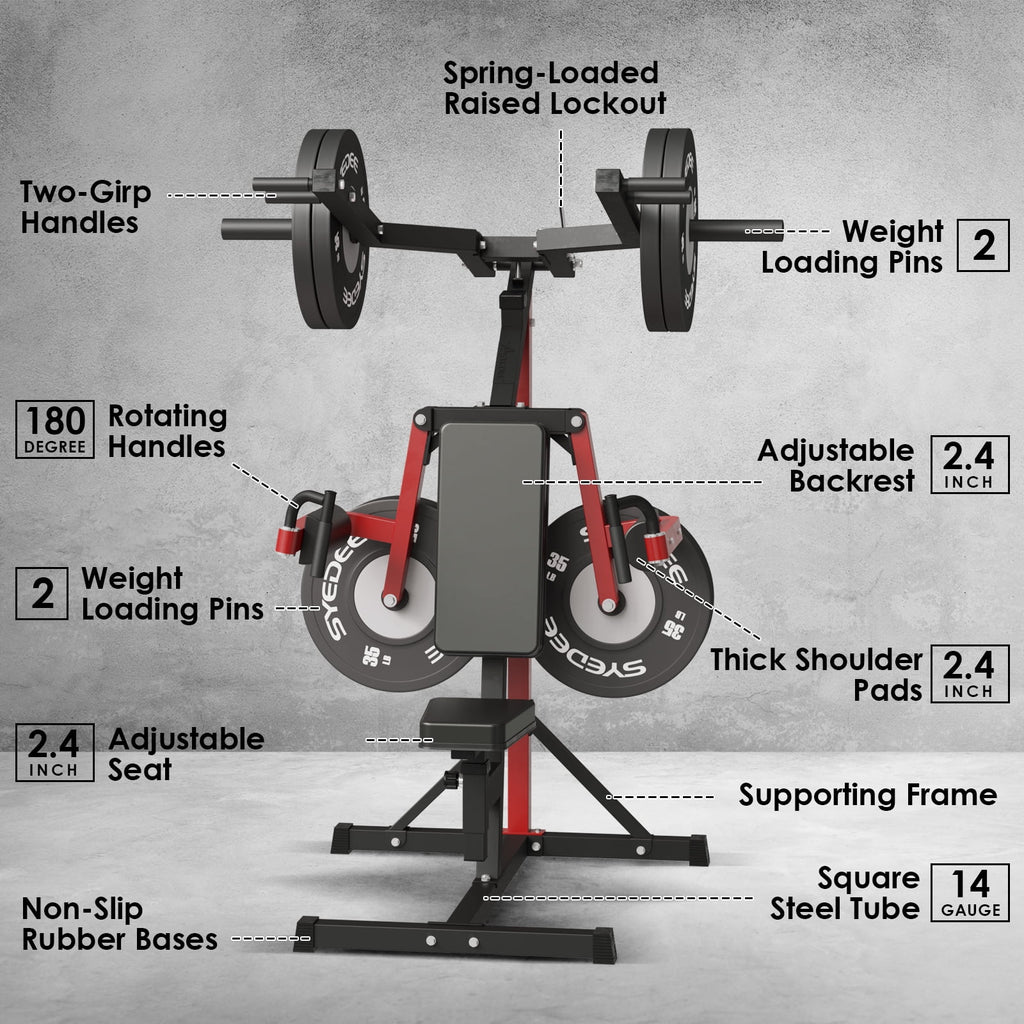 Plate Loaded Deltoid and Shoulder Press Machine, Multifunctional Lateral Raise Machine with Adjustable Seat and Backrest, 800 Weight Capacity