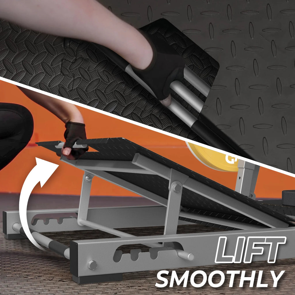 Hip Thrust Machine, Heavy Duty Plate-Loaded Glute Drive Machine, Glute Bridge Machine for Glute Muscles Shaping, Silver