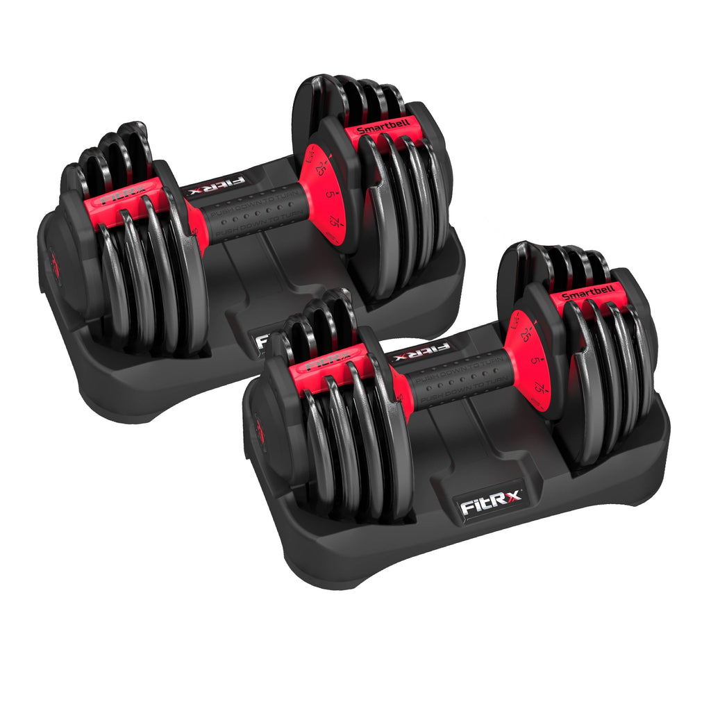 Adjustable Dumbbells 2-Pack, 25Lb Smartbell Dumbbell Set with 9-In-1 Quick-Select Weights, 2.5Lb Increments for Home Gym
