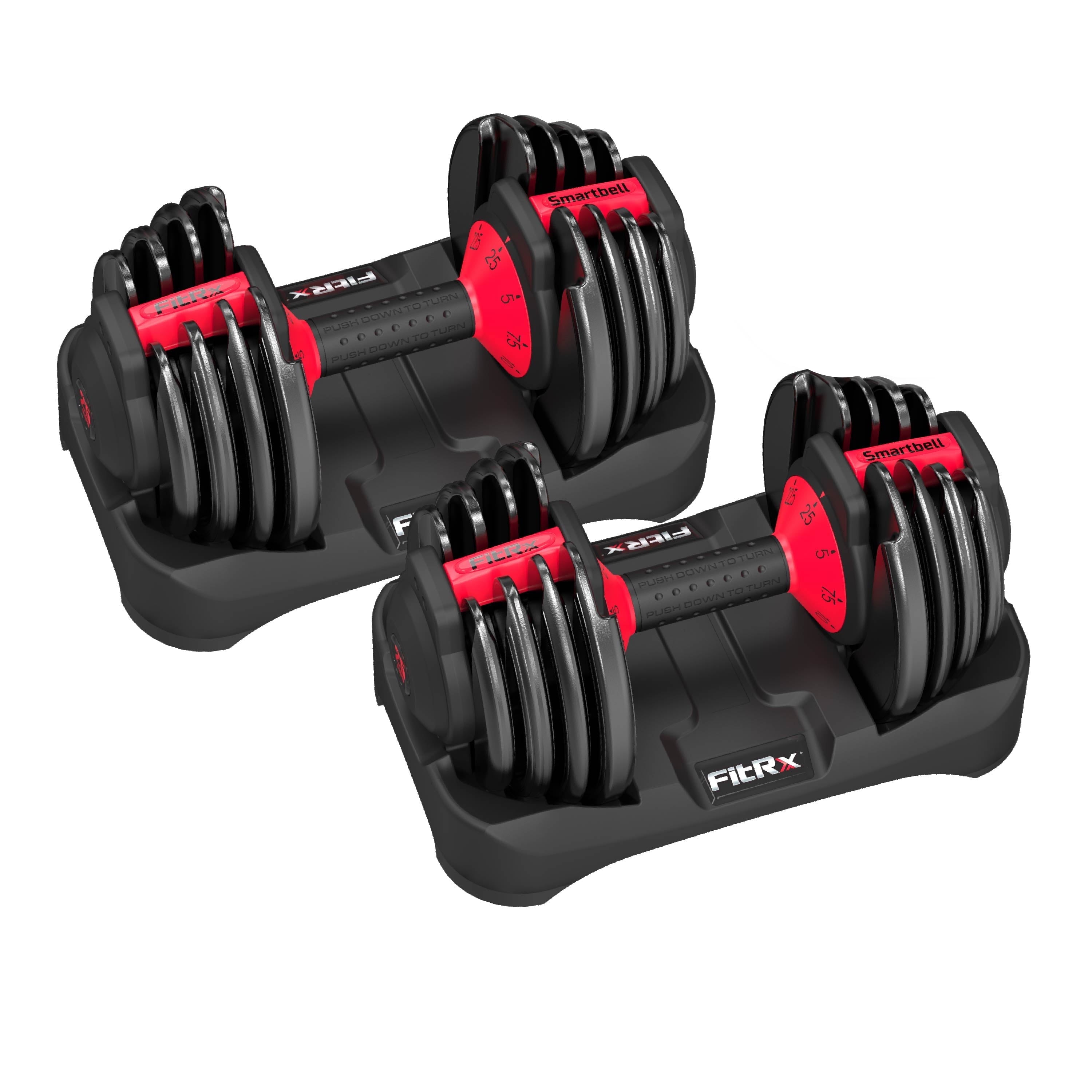 Adjustable Dumbbells 2-Pack, 25Lb Smartbell Dumbbell Set with 9-In-1 Quick-Select Weights, 2.5Lb Increments for Home Gym