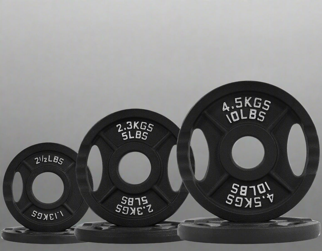 Classic Cast Iron Weight Plates for Strength Training, 2-Inch, 35-Pound, Set