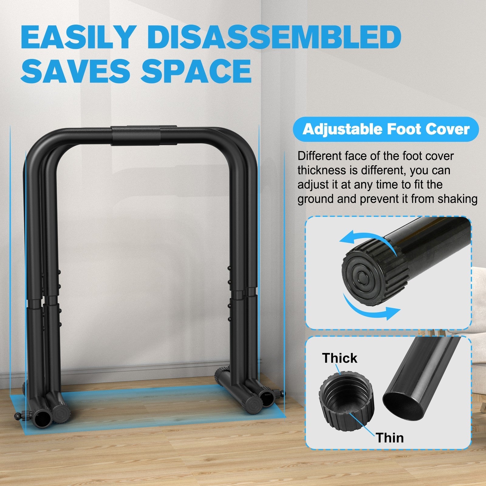 Dip Station Functional Heavy Duty Dip Stand Fitness Pull up Stand Dip Bar