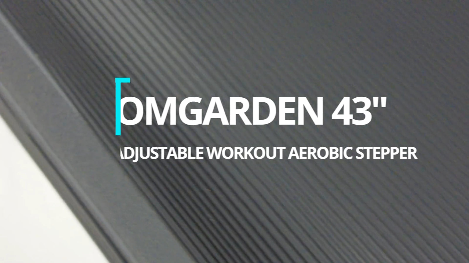 43'' Aerobic Step Platform Adjustable Exercise Fitness Workout Stepper W/4 Riser